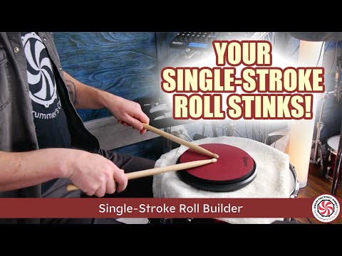 Rudimental Drum Lesson #1: Single-Stroke Roll Builder