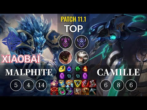 ES Xiaobai Malphite vs Camille Top - KR Patch 11.1
