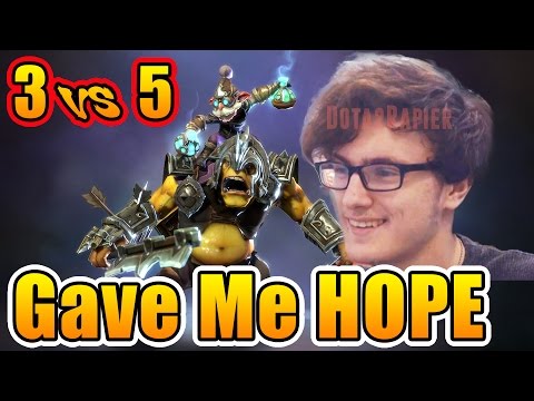Miracle- Dota 2 [Alchemist] 3vs5, Gave Me HOPE