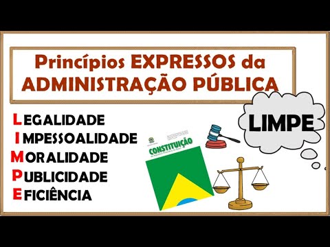 Express Principles of Public Administration『LIMPE』Art. 37 of the Brazilian Constitution 🇧🇷║Admini...