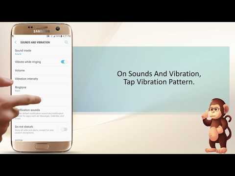 How to use Vibration Pattern on Samsung smart phones user guide support