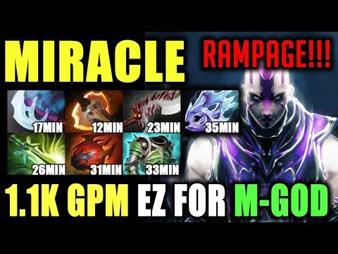 Miracle[AntiMage] - 1.1k Gpm Thats how you carry like a boss M-God Pro gameplay Dota 2