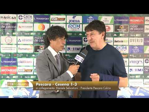 Pescara 1-3 Cesena Sebastiani: "I'm not worried. Great crowd."
