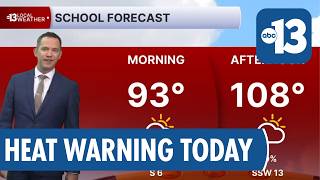 Back to School Heat and Humidity in Las Vegas with Chance of Storms