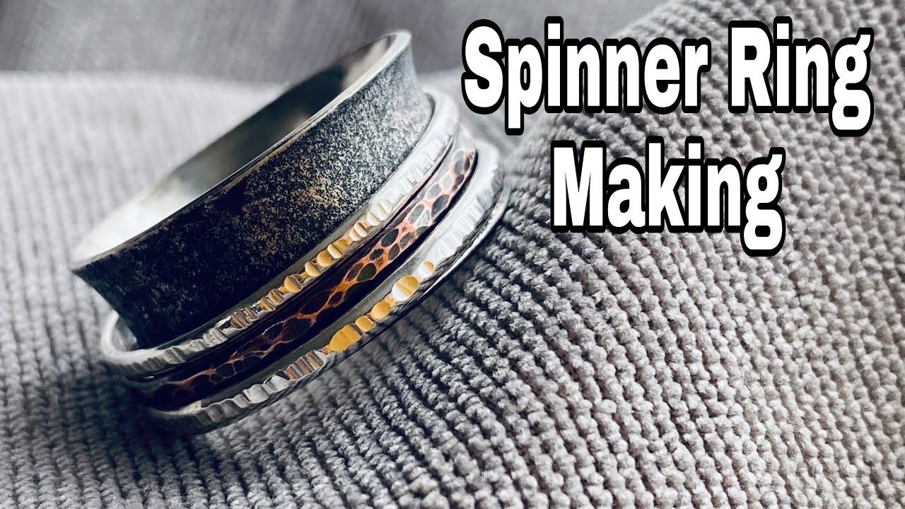 Watch video How To Make a Silver Spinner Ring (tutorial) Now How To Make a Silver Spinner Ring (tutorial)