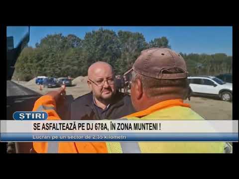 SE ASFALTEAZA PE DJ 678A, IN ZONA MUNTENI