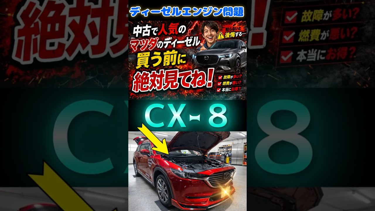 マツダのディーゼルエンジンは煤で凄かった！違う意味でクリーンではないのだが・・・。副作用で汚れる事を知っていますか？