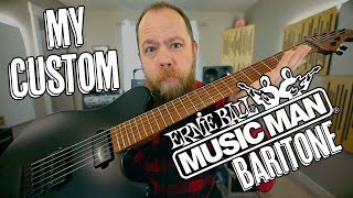 Video thumbnail for My Custom Music Man Axis Baritone! by Riffs, Beards & Gear