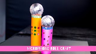 HOW TO MAKE A MICROPHONE WITH A PAPER ROLL. Easy recyclable craft that kids love!
