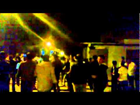 مظاهرة مسائية في بلدة إنخل في ريف درعا تهنئ الشعب الليبي بمقتل القذافي