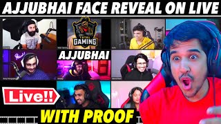 AJJUBHAI REVEAL HIS FACE ON LIVE ACCIDENTALLY  TOT