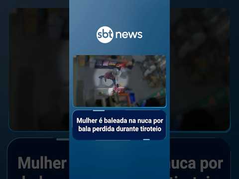 Mulher é baleada na nuca por bala perdida durante tiroteio motivado por vingança | #SBTManha