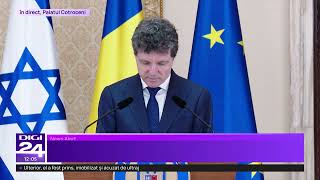 Isaac Herzog, președintele Israelului, primit de Nicușor Dan la Palatul Cotroceni