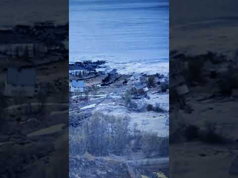 Land slide in northern Norway