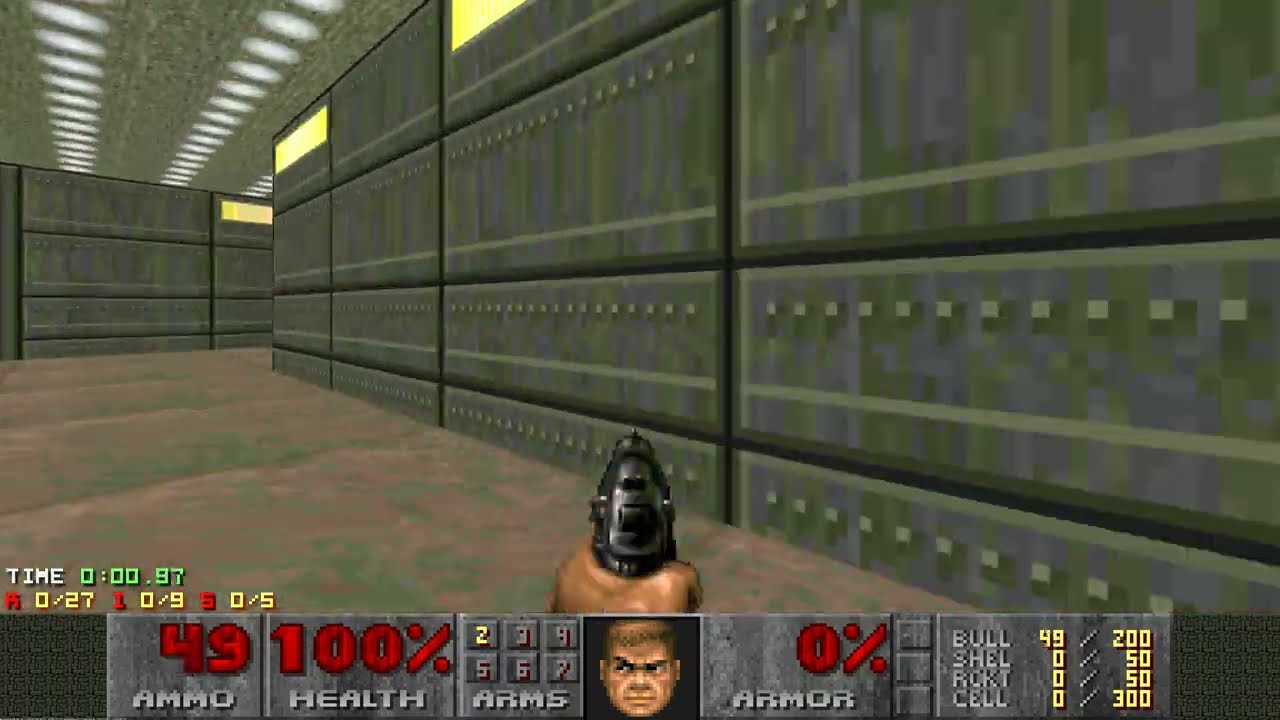 Doom 2 Map 01 Pacifist in 0:04.97
