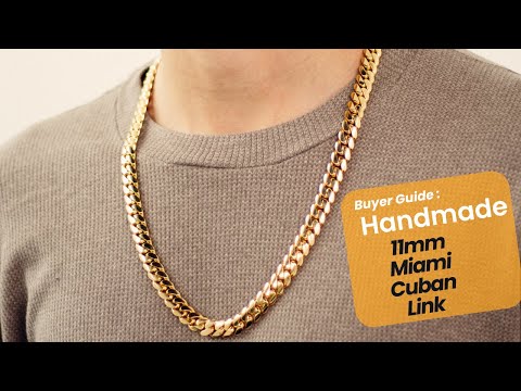 11mm Miami Cuban Link Chain Try On Video