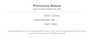 How to pronounce Civenna
