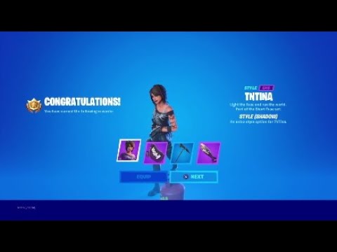 How to unlock the Shadow / Ghost Style for TnTina in Fortnite (Dropbox LOCATION)