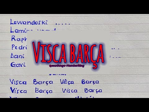 Shiley - Visca Barça (Official video lyrics handwritten).  Subscribe FAM 🙏