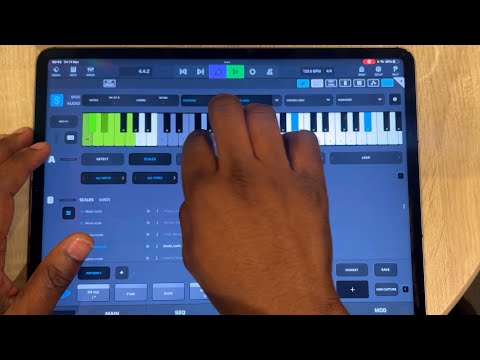 Scaler 2.7. makes it easy to play with touchscreen keyboard in Cubasis.