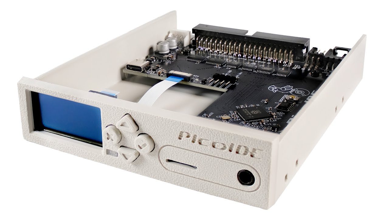 PicoIDE - An open source IDE/ATAPI drive emulator for vintage computers - YouTube