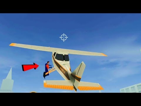 Vegas Crime Simulator Airport - (Superhero flown an airplane) - Superhero saved naxeex aircraft