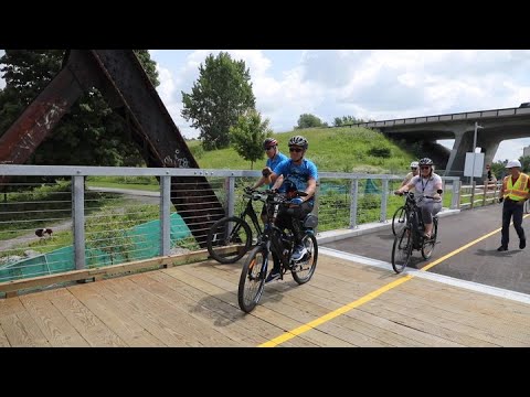 Watch The First Riders Use The Now Open William Commanda Bridge