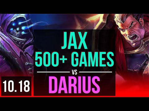 JAX vs DARIUS (TOP) | 4 early solo kills, 500+ games | KR Diamond | v10.18
