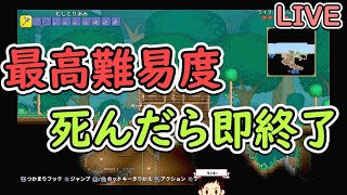 【テラリア】最高難易度で死んだら即終了　4日目