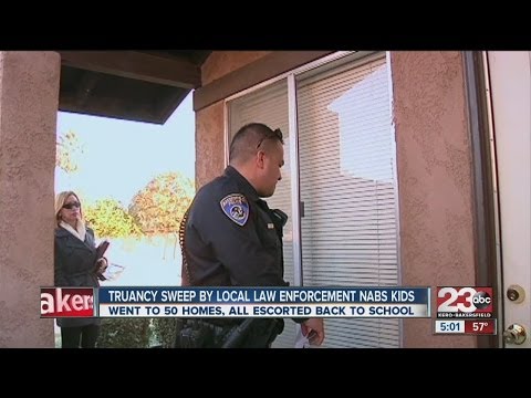 Law enforcement sweeps for parents, truant students