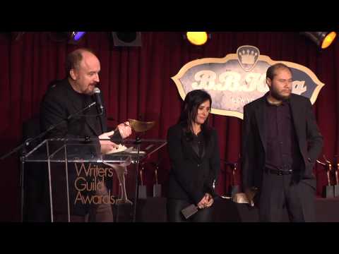 Louis CK Accepts the Writers Guild Award for "Louie"
