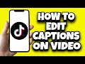 How To Edit Caption On TikTok Video After Posting (Updated)