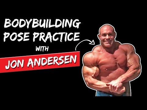 Bodybuilding Pose Practice with Massive IFBB Pro Jon Andersen (Build Muscle Motivation)