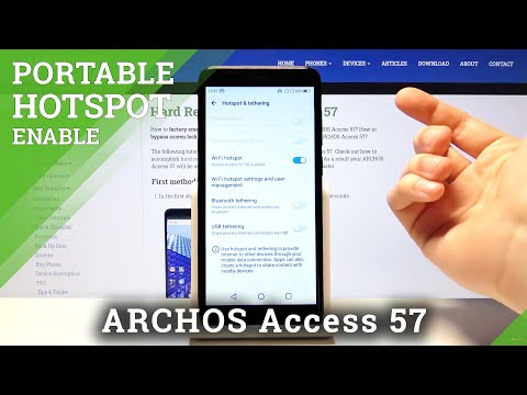 How to Activate Portable Hotspot on Archos Access 57 - Personalize Network Settings