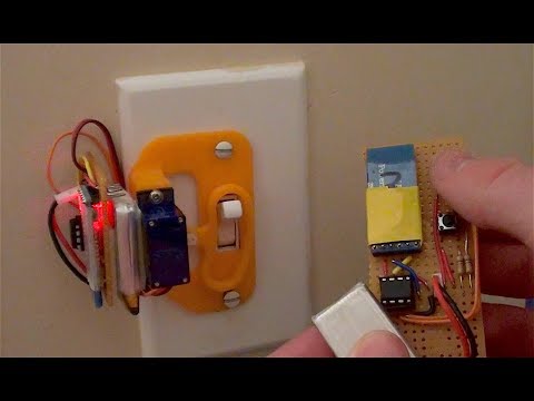 Radio controlled light switch outlet