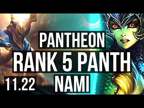 PANTHEON & Twitch vs NAMI & Lucian (SUP) | Rank 5 Panth, 4/1/4 | TR Master | 11.22