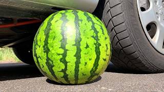WATERMELON COCA COLA BALLOON VS CAR, Coca Cola Zero, PowerAde, Fanta, Sprite, Fruko and Mentos Diff