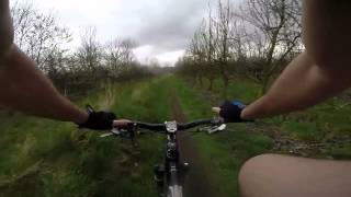 preview picture of video 'Mountainbike Gavere 2014 03 15 - De slag rond gavere'