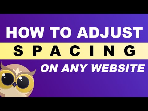 Adjust line, word, and letter spacing on websites