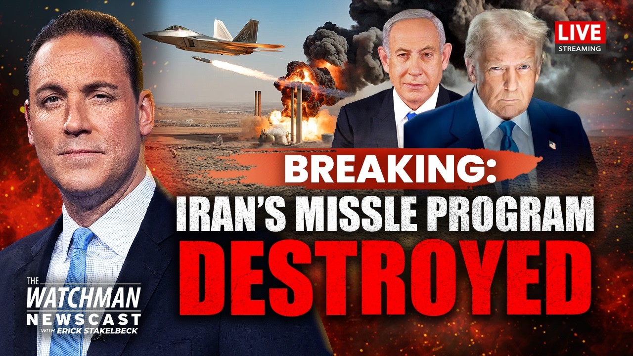 Israel Declares END of Iran Missile & Uranium Push; IDF BOMBS Gas Field | Watchman Newscast LIVE