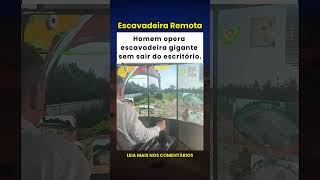 Homem opera escavadeira gigante sem sair do escritório! 🤯🏗️🎮