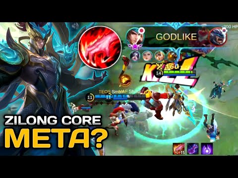 ZILONG CORE? NEW META? | NONSTOP GANKING | 100% CRITICAL BUILD | ONE SHOT KILL | DAMAGE HACK | MLBB