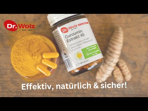 Curcumin Extrakt 45 von Dr. Wolz: auf natürliche Weise 40fach höher bioverfügbar