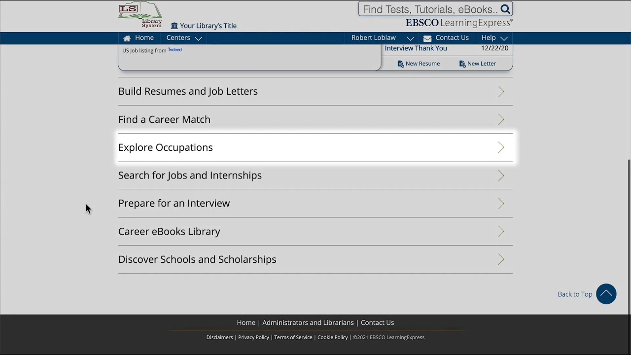 Navigating Job & Career Accelerator - Tutorial