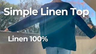 Athina Top by Tessuti | 100% Linen | Full Sewing Process