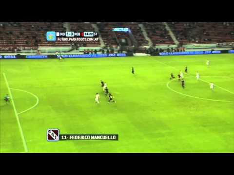 Gol de Mancuello. Independiente 1 - Newell's 0. Fecha 18. Primera 2014. FPT.