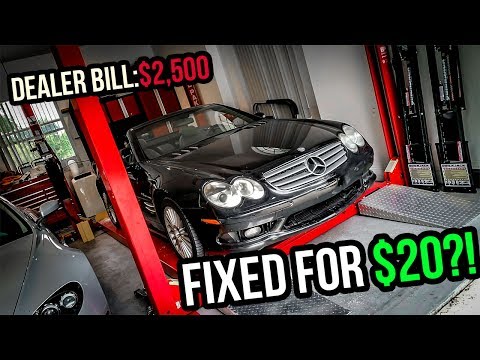 I Fixed A $2,500 Problem On My Cheap Mercedes-Benz SL55 AMG For $20?