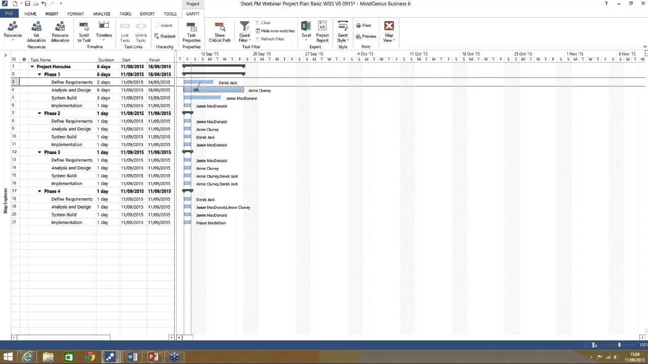 MindGenius for Managing Projects