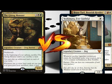 Relic Fest Round 10 - Gitrog VS Yoshimaru & Bruse Tarl - MTG EDH Duel Commander Cartes Magic