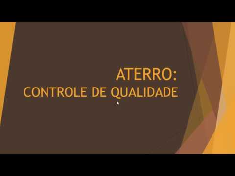 ATERRO - Controle de qualidade de execução